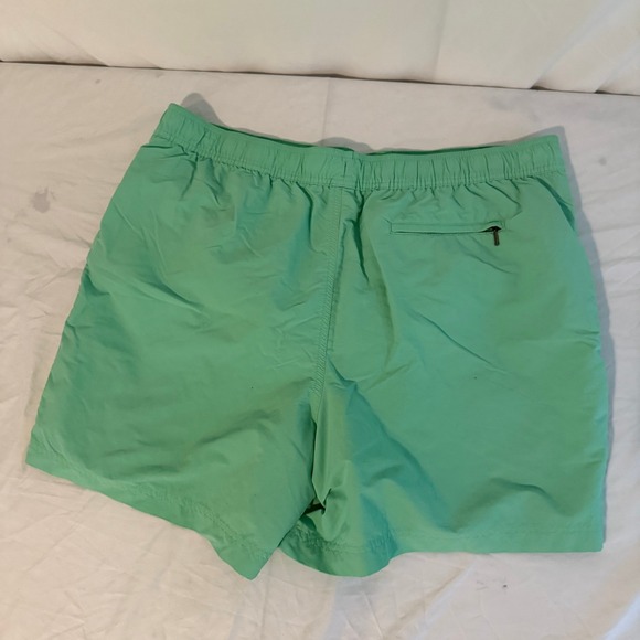 Caribbean Swimwear Men's XXL Green Nylon Polyester Swim Trunks Shorts - Picture 2 of 6
